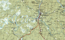 Камень Ветлан на реке Вишера, карта