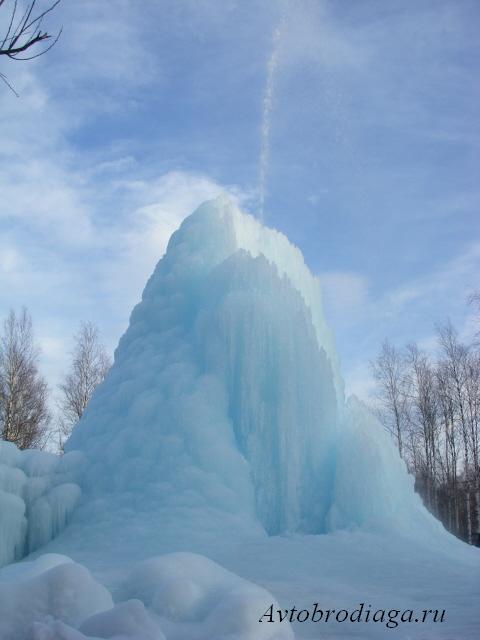 Ледяной фонтан, национальный парк Зюраткуль